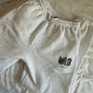 White Fox Boutique Gray Track Pants